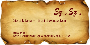 Szittner Szilveszter névjegykártya